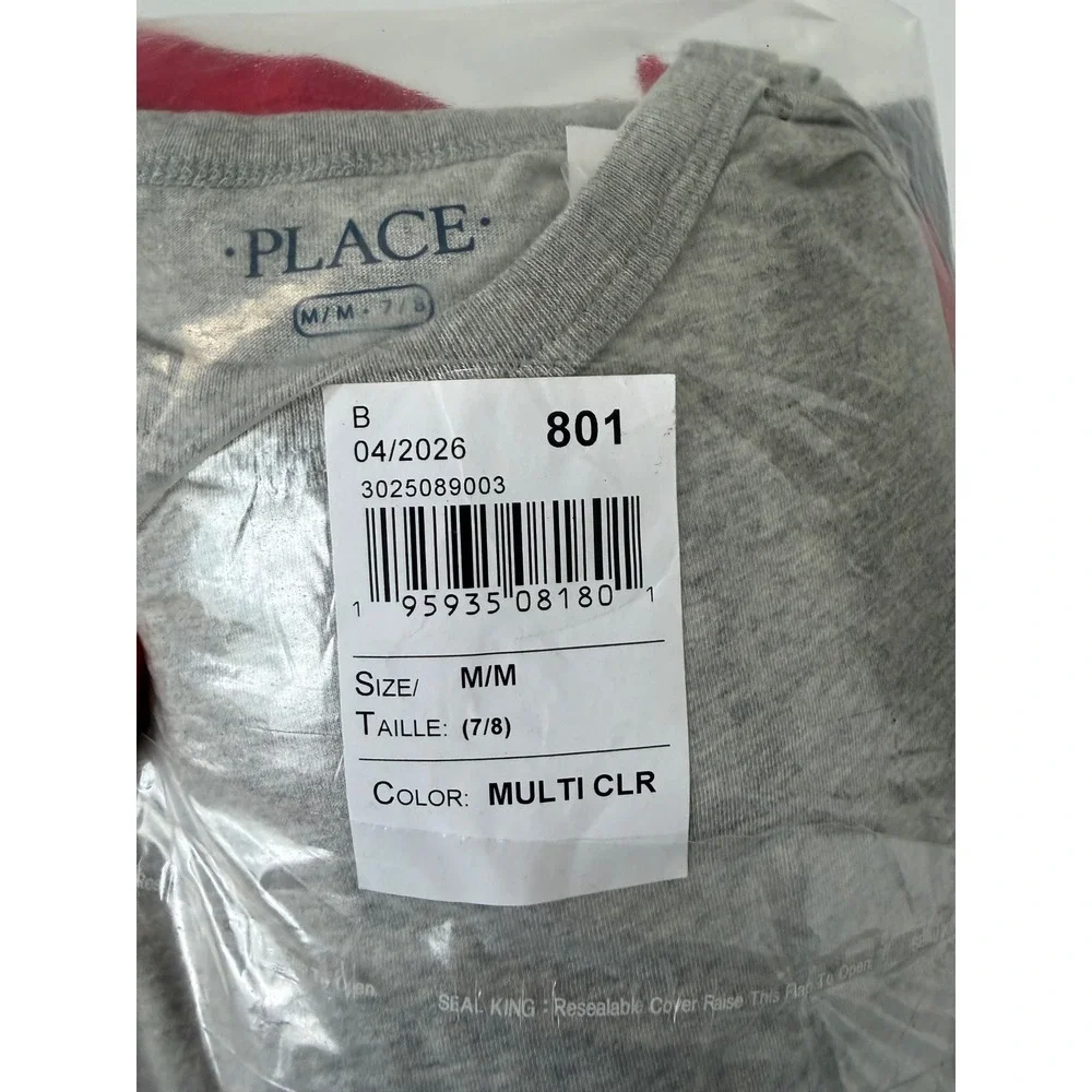 The Children's Place Boys Tee Shirt 5-Pack – Multi Color – Medium (7/8) – NWT